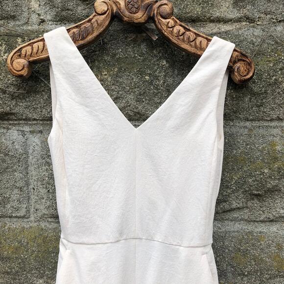 Aritzia Wilfred Ecoulement Jumpsuit Tie-back Sleeveless White Crepe 2 NWT - Picture 5 of 9